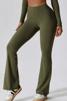 Slim Fit High Waist Long Sports Pants - Elena Rae Co.