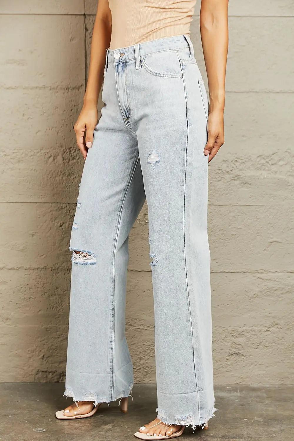 BAYEAS High Waist Flare Jeans - Elena Rae Co.