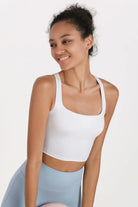 Crisscross Open Back Cropped Sports Cami - Elena Rae Co.