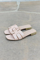 Weeboo Walk It Out Slide Sandals in Nude - Elena Rae Co.