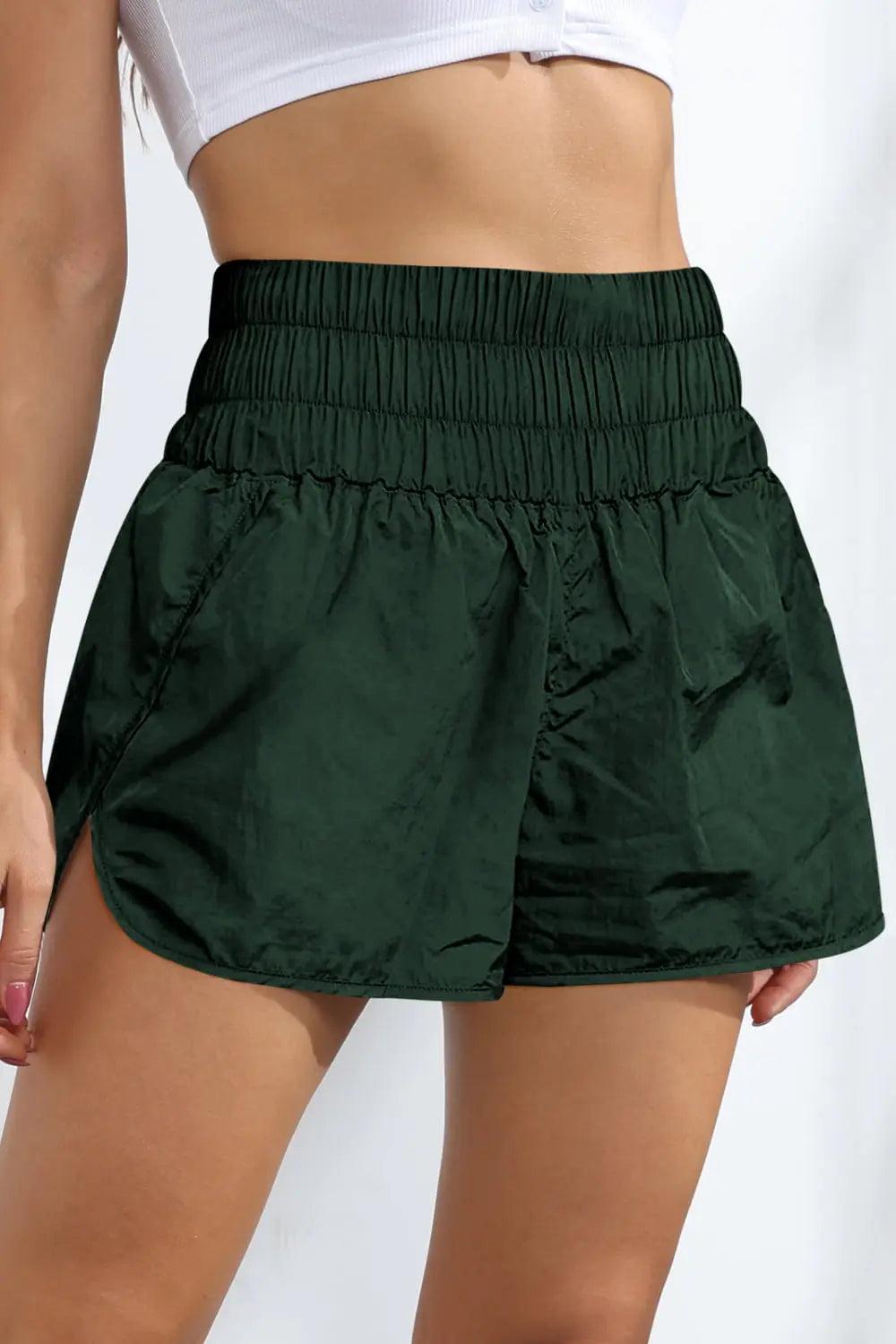 Breathable Smocked Sports Shorts.