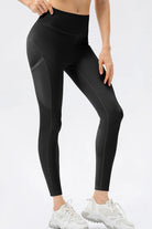 High Waist Slim Fit Long Sports Pants - Elena Rae Co.