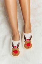 Melody Rudolph Print Plush Slide Slippers - Elena Rae Co.