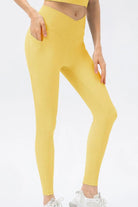 V Shape Waistband Slim Fit Long Sports Pants - Elena Rae Co.