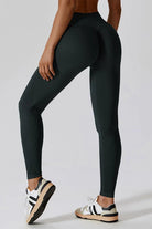 Wide Waistband Slim Fit Long Sports Leggings - Elena Rae Co.