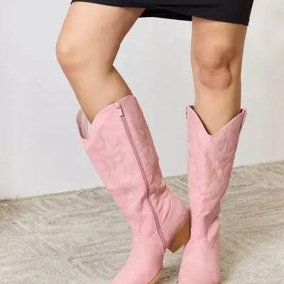 Forever Link Knee High Cowboy Boots - Elena Rae Co.