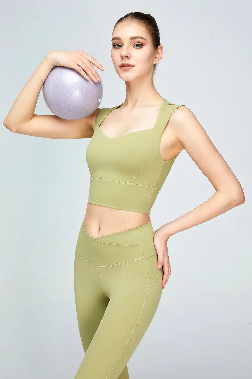 Sweat Absorbing Sleeveless Sports Bra - Elena Rae Co.