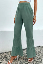 Long Flare Pants with Pocket - Elena Rae Co.