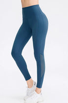 Wide Waistband Slim Fit Long Sports Pants - Elena Rae Co.