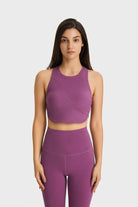 Racerback Hem Detail Sports Bra - Elena Rae Co.