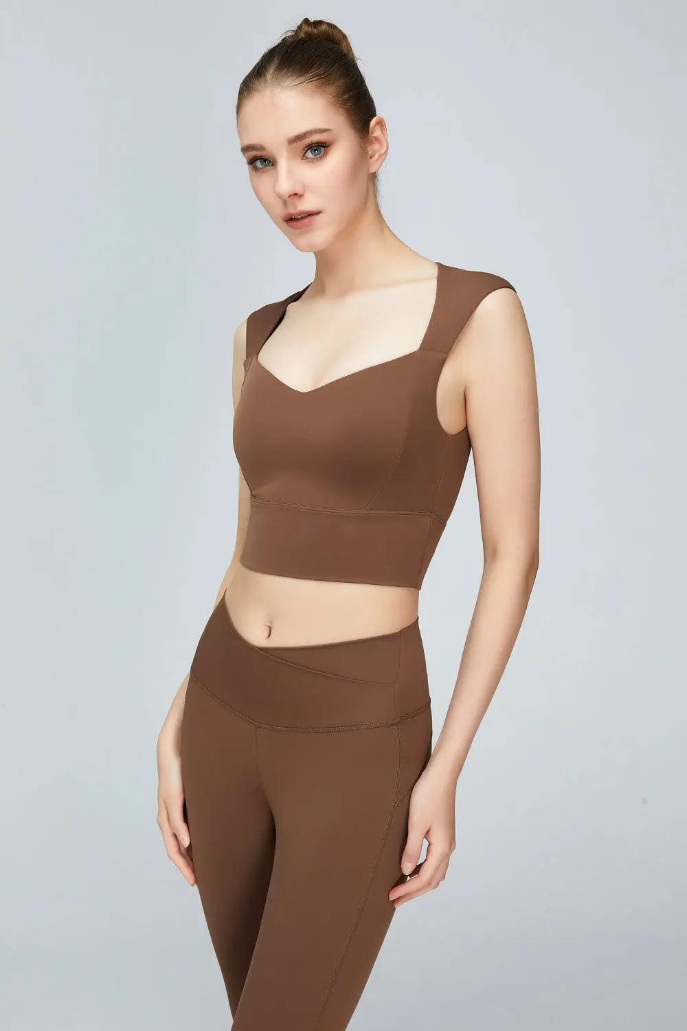 Sweat Absorbing Sleeveless Sports Bra - Elena Rae Co.