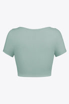 Square Neck Ribbed Crop Top - Elena Rae Co.