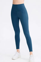 Wide Waistband Slim Fit Long Sports Pants - Elena Rae Co.