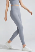 Wide Waistband Sports Leggings - Elena Rae Co.