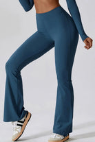 Slim Fit High Waist Long Sports Pants - Elena Rae Co.