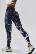 High Waist Tie-Dye Long Sports Pants - Elena Rae Co.