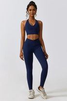 Crisscross Sports Bra and Leggings Set - Elena Rae Co.