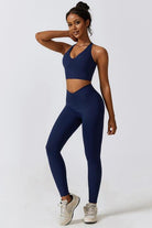 Crisscross Sports Bra and Leggings Set - Elena Rae Co.