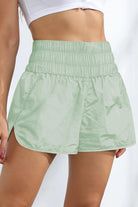 Breathable Smocked Sports Shorts.