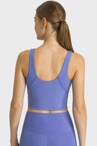 Feel Like Skin Highly Stretchy Cropped Sports Tank - Elena Rae Co.