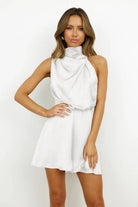 Turtleneck Sleeveless Romper.