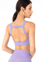 Open Back Pleated Detail Sports Bra - Elena Rae Co.