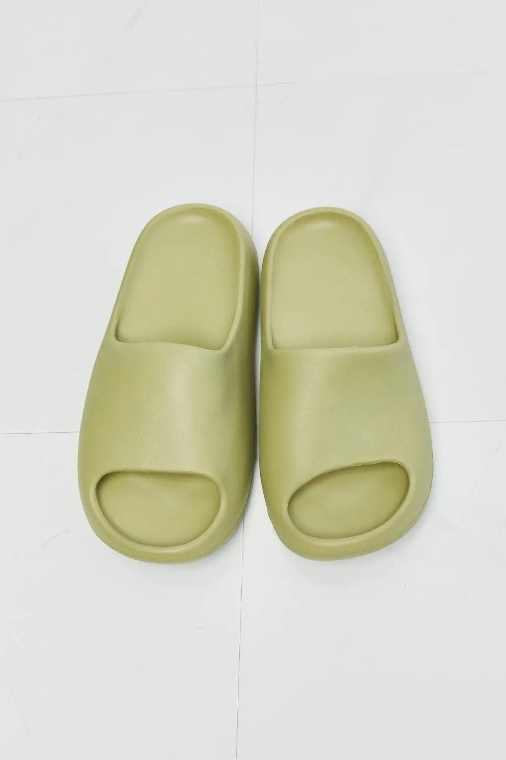 NOOK JOI In My Comfort Zone Slides in Green - Elena Rae Co.