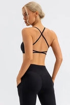 Crisscross Spaghetti Strap Active Cami - Elena Rae Co.