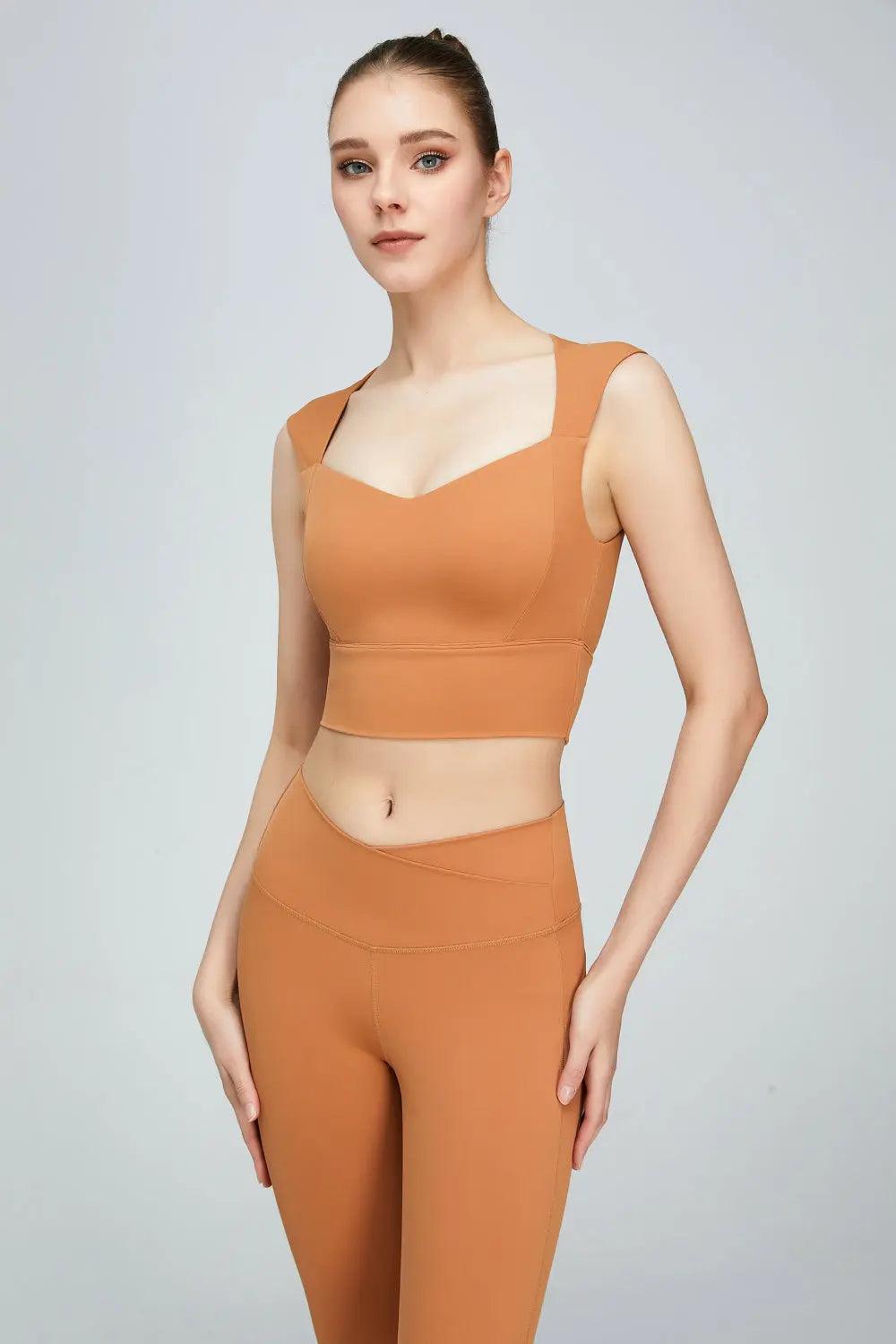 Sweat Absorbing Sleeveless Sports Bra - Elena Rae Co.