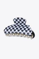 Heart Print Claw Clip - Elena Rae Co.