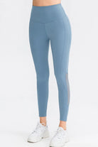 Wide Waistband Slim Fit Long Sports Pants - Elena Rae Co.