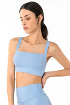 Open Back Pleated Detail Sports Bra - Elena Rae Co.