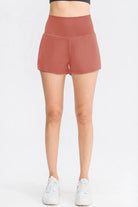 Wide Waistband Sports Shorts with Pockets - Elena Rae Co.