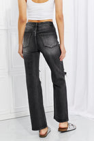 RISEN Full Size Lois Distressed Loose Fit Jeans.