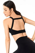 Open Back Pleated Detail Sports Bra - Elena Rae Co.