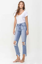 Lovervet Full Size Courtney Super High Rise Kick Flare Jeans.