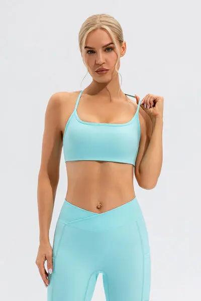 Crisscross Spaghetti Strap Active Cami - Elena Rae Co.