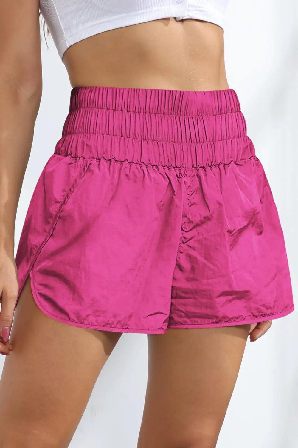 Breathable Smocked Sports Shorts.