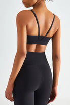 Spaghetti Strap Round Neck Sports Bra - Elena Rae Co.