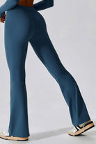 Slim Fit High Waist Long Sports Pants - Elena Rae Co.