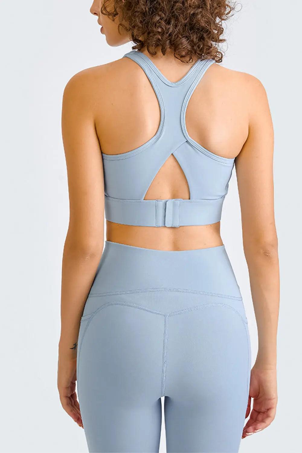 Cross Back Yoga Crop Top - Elena Rae Co.