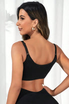 Scoop Neck Cropped Active Bra - Elena Rae Co.