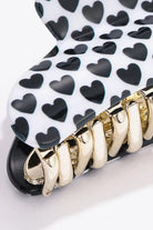 Heart Print Claw Clip - Elena Rae Co.