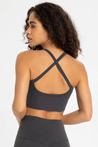 Crisscross Back V-Neck Sports Bra - Elena Rae Co.