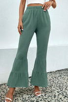 Long Flare Pants with Pocket - Elena Rae Co.