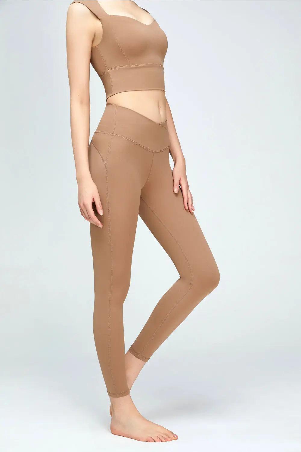 V-Waist Sports Leggings - Elena Rae Co.