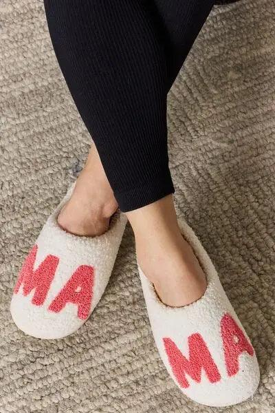 Melody MAMA Pattern Cozy Slippers - Elena Rae Co.