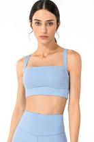 Open Back Pleated Detail Sports Bra - Elena Rae Co.