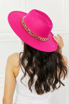 Fame Keep Your Promise Fedora Hat in Pink.