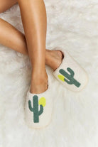 Melody Cactus Plush Slide Slippers - Elena Rae Co.